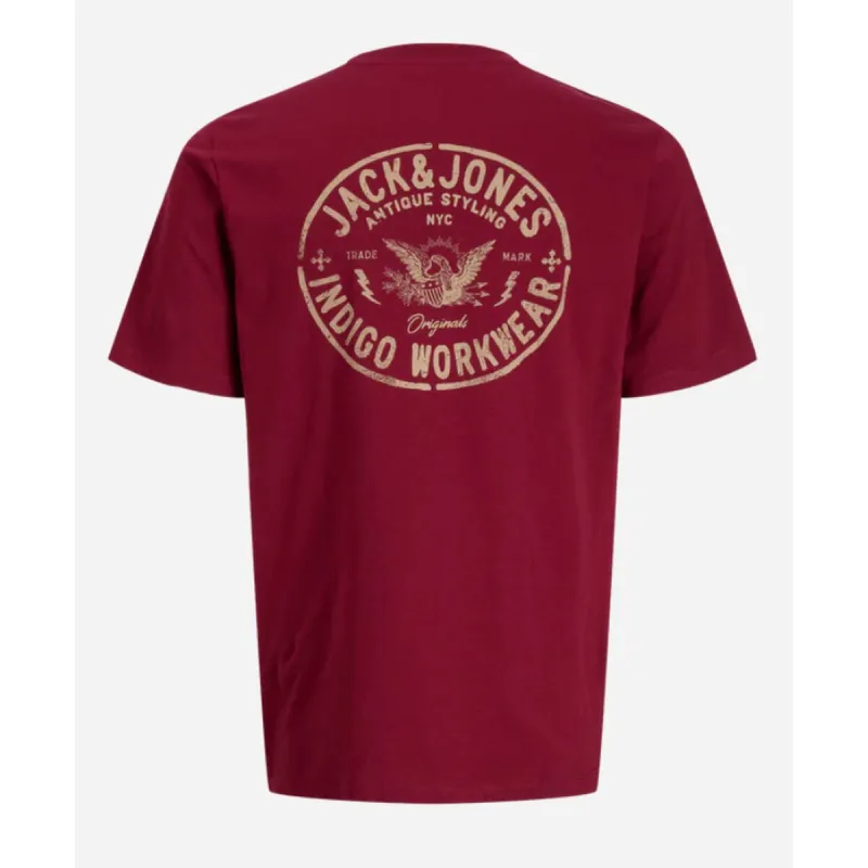 Miesten T-paita Jack & Jones JORRETRO TEE SS CREW NECK SMU 12288009 Punainen