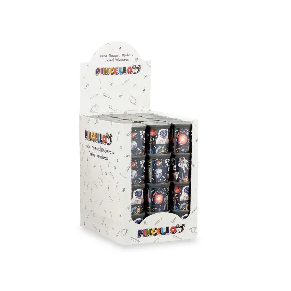 Naudas kaste Pincello Plastmasa Astronauts 9 x 10,2 x 9 cm Daudzkrāsains (48 gb.)