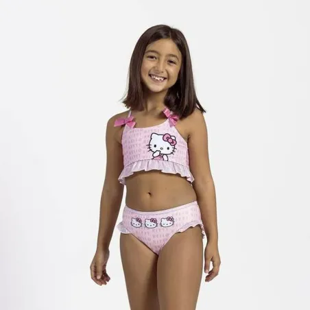 Divdaļīgs Peldkostīms Hello Kitty Gaiši Rozā
