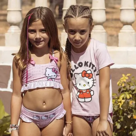 Divdaļīgs Peldkostīms Hello Kitty Gaiši Rozā