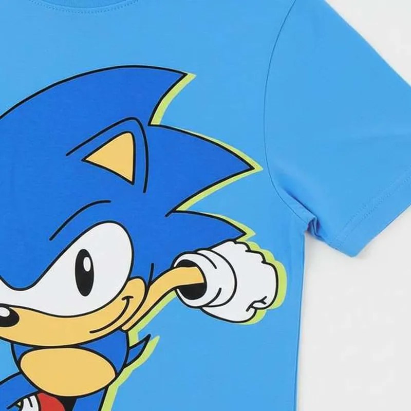 Lasten Lyhythihainen paita Sonic Sininen