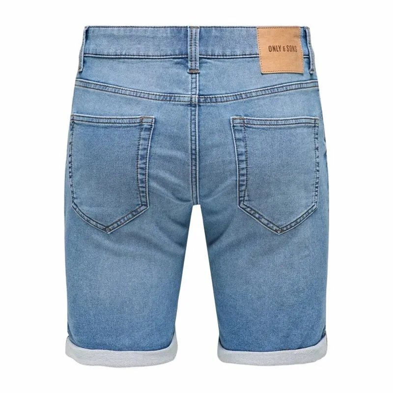 Vyriški Džinsiniai Šortai Only & Sons Onsply 8584 Blue Denim Mėlyna