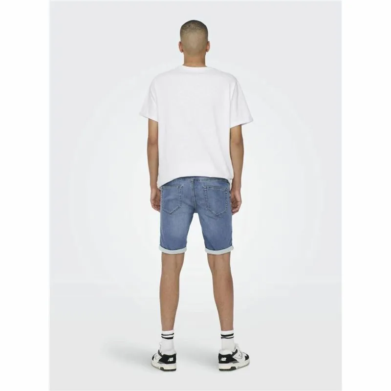 Vīriešu Džinsu Šorti Only & Sons Onsply 8584 Blue Denim Zils