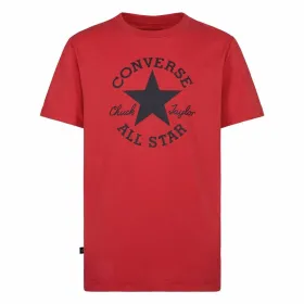 Lasten Lyhythihainen paita Converse Sustainable Core Sse Punainen