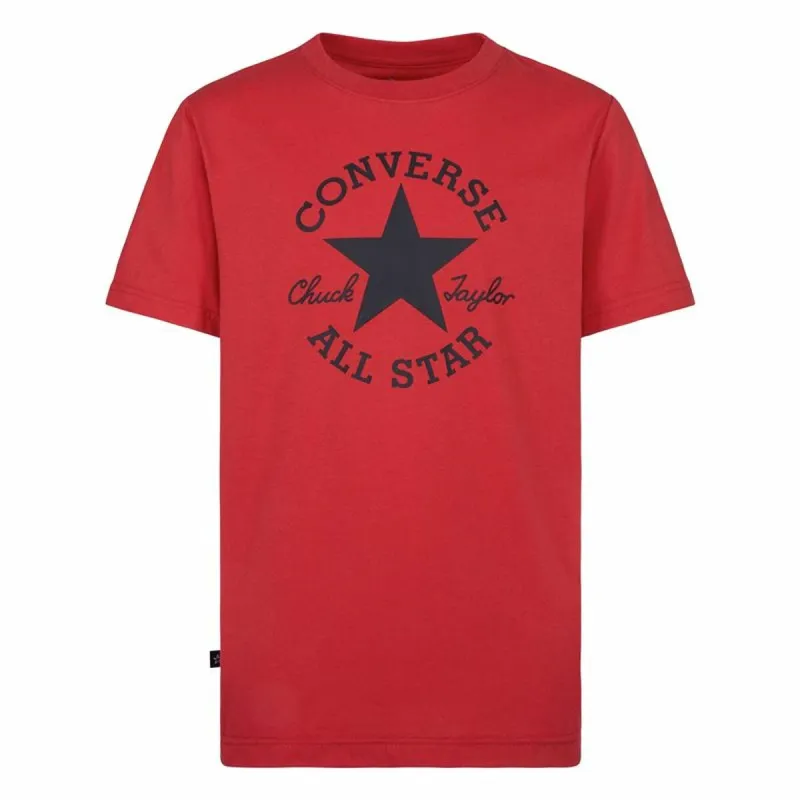Krekls ar Īsām Piedurknēm Bērniem Converse Sustainable Core Sse Sarkans