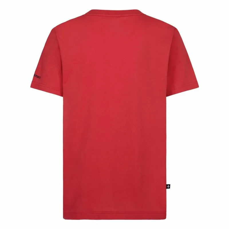 Child's Short Sleeve T-Shirt Converse Sustainable Core Sse Red