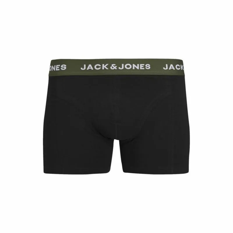 Vīriešu Bokseršorti Jack & Jones Jacaron Solid Trunks Melns