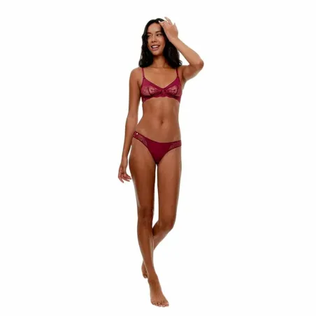 Panties Black Limba Caudel  Red Maroon