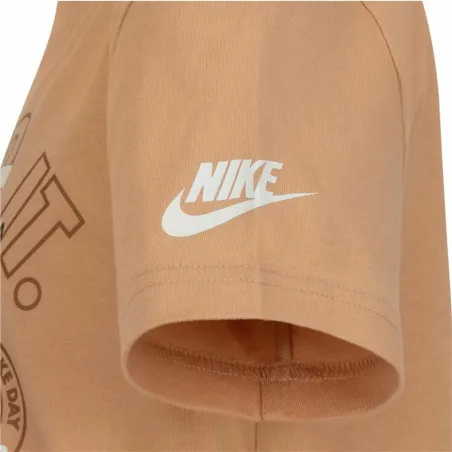 Bērnu Krekls ar Īsām Piedurknēm Nike Retro Ss Bēšs