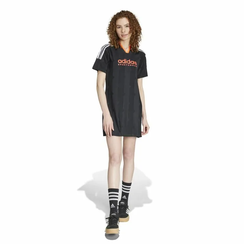 Платье Adidas Tiro Cut 3 Bandas Jacquard Чёрный