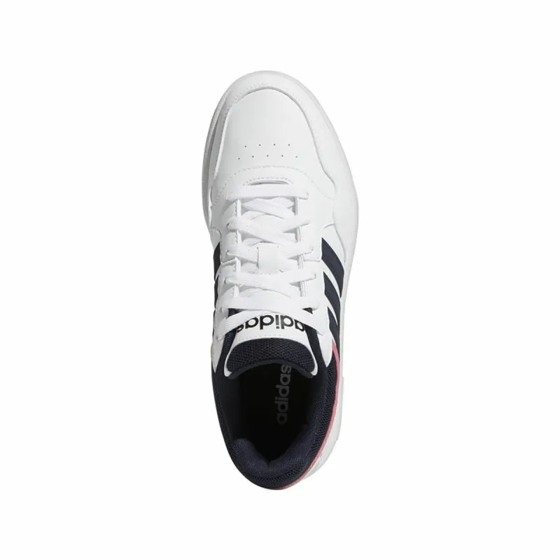 Naisten vapaa-ajan lenkkarit Adidas Hoops 3.0 Low Classic Valkoinen