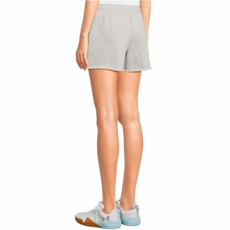 Naisten paidat Under Armour Rival Terry Short Harmaa