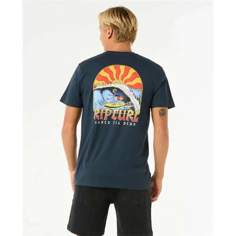 Miesten T-paita Rip Curl Shred Til Tee Laivastonsininen