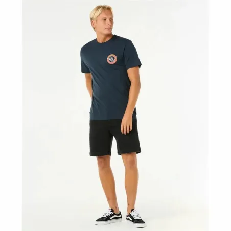 Lühikeste varrukatega T-särk, meeste Rip Curl Shred Til Tee Meresinine