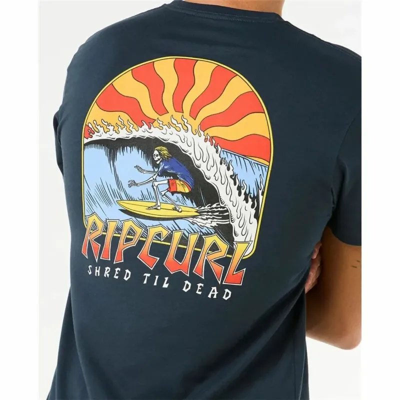 Miesten T-paita Rip Curl Shred Til Tee Laivastonsininen