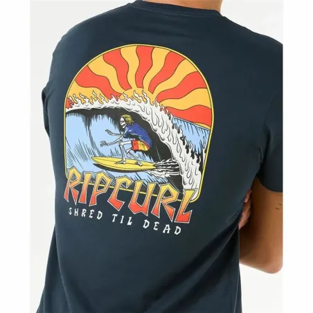 Vyriški marškinėliai su trumpomis rankovėmis Rip Curl Shred Til Tee Tamsiai mėlyna