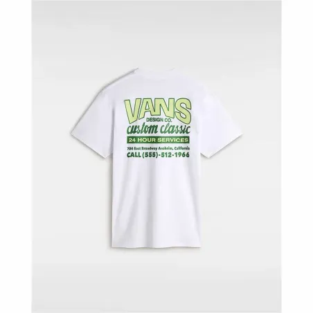 Men’s Short Sleeve T-Shirt Vans Shop Front SS White