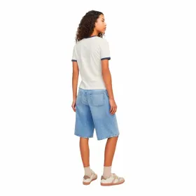 Naisten T-paita Jack & Jones Jxperle Reg Fit Valkoinen