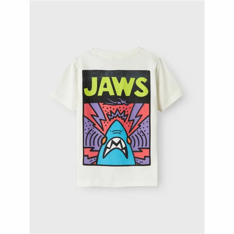 Child's Short Sleeve T-Shirt Name It Nkmmakai Jaws Nreg Box Sky