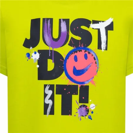Lasten Lyhythihainen paita Nike Nkb Express Yourself Jdi Ss Keltainen