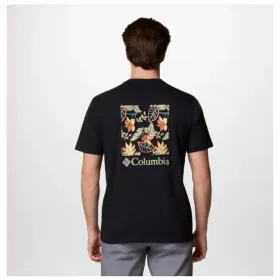 Miesten T-paita Columbia North Cascades™ Sleeve Musta