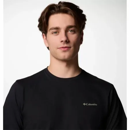 Miesten T-paita Columbia North Cascades™ Sleeve Musta