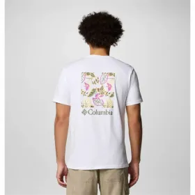 Vyriški marškinėliai su trumpomis rankovėmis Columbia North Cascades™ Sleeve Balta