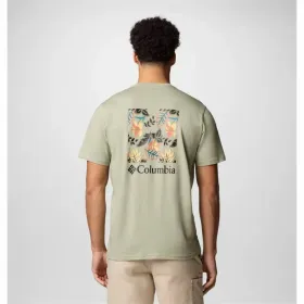 Vyriški marškinėliai su trumpomis rankovėmis Columbia North Cascades™ Sleeve Chaki spalva