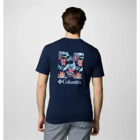 Miesten T-paita Columbia North Cascades™ Sleeve Tummansininen