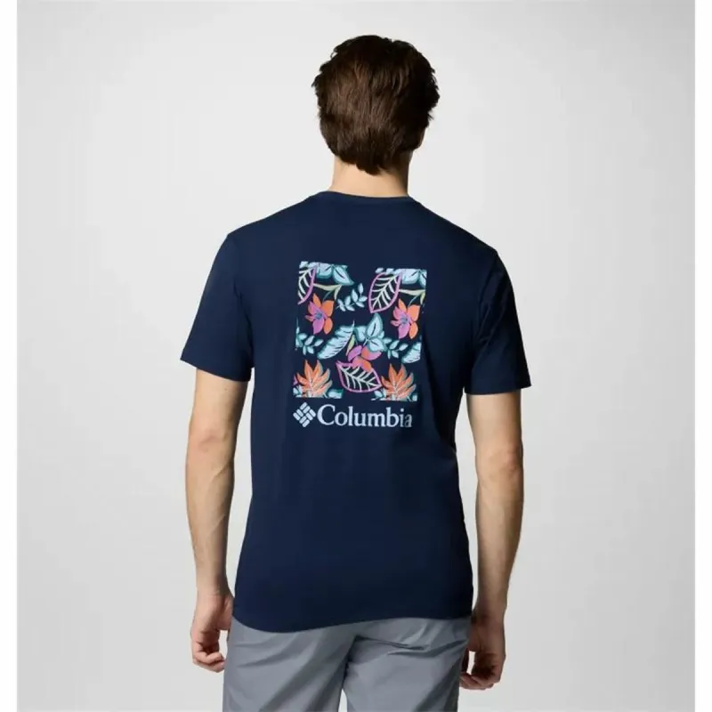 Lühikeste varrukatega T-särk, meeste Columbia North Cascades™ Sleeve Tumesinine