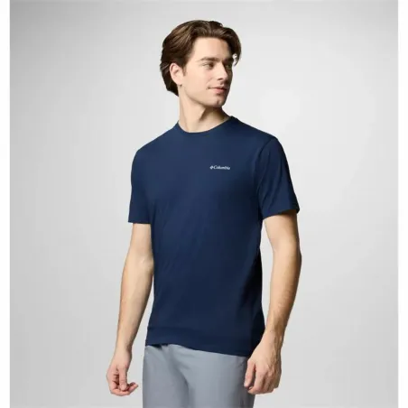 Men’s Short Sleeve T-Shirt Columbia North Cascades™ Sleeve Dark blue