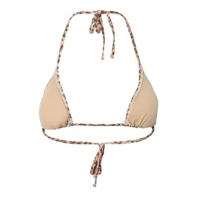 Bikini Pieces Pcbaomi Triangle Top Bc Leo Beige Leopard