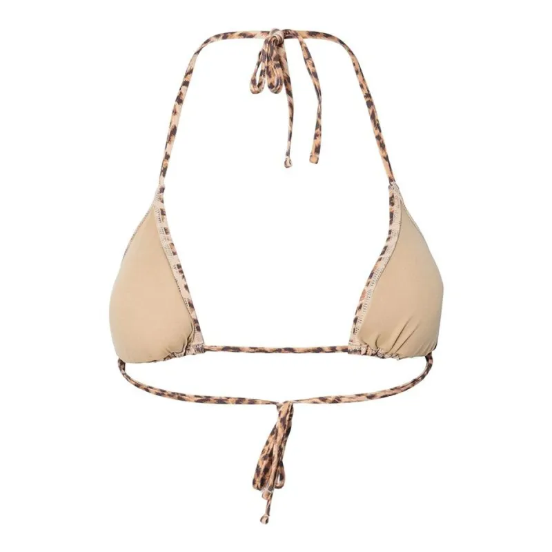 Bikini Pieces Pcbaomi Triangle Top Bc Leo Beige Leopardi