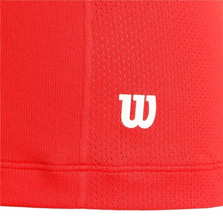 Vyriški marškinėliai su trumpomis rankovėmis Wilson Wilson Team Seamless Crew Raudona Padelio