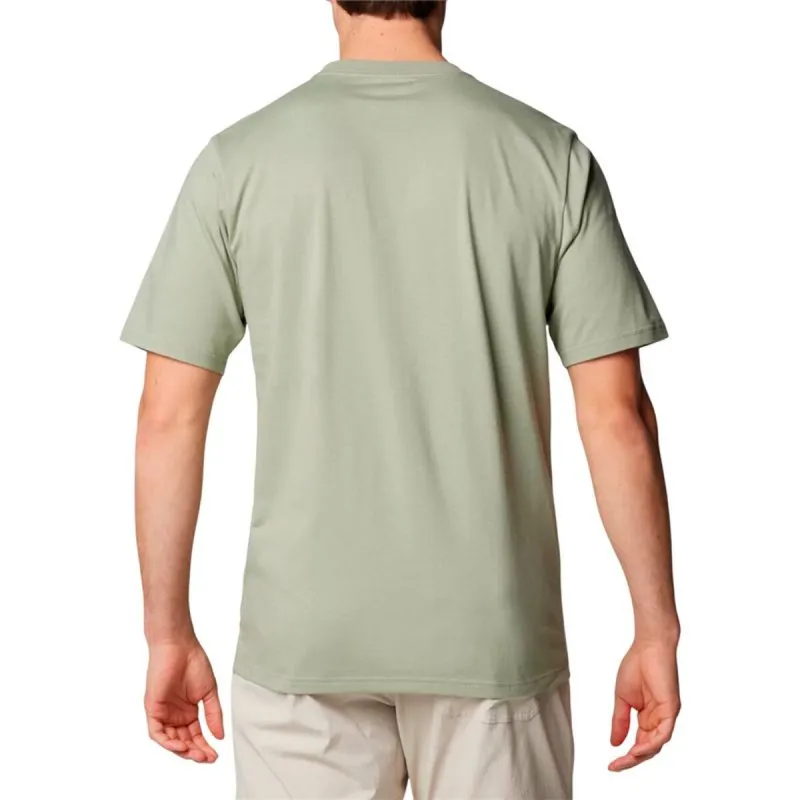 Men’s Short Sleeve T-Shirt Columbia Csc Basic Logo Green