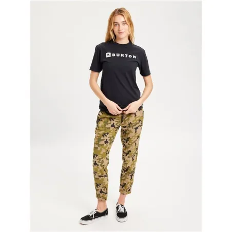 Men’s Short Sleeve T-Shirt Burton Horizontal Mountain Black