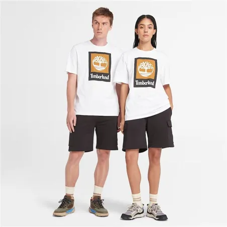 Miesten T-paita Timberland Stack Logo Colored Valkoinen