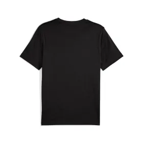 Vīriešu Krekls ar Īsām Piedurknēm Puma Essentials Logo Lab Melns