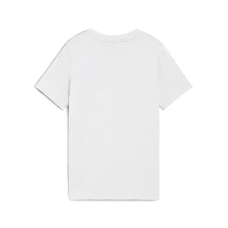 Lasten Lyhythihainen paita Puma Essentials Logo Lab B Valkoinen