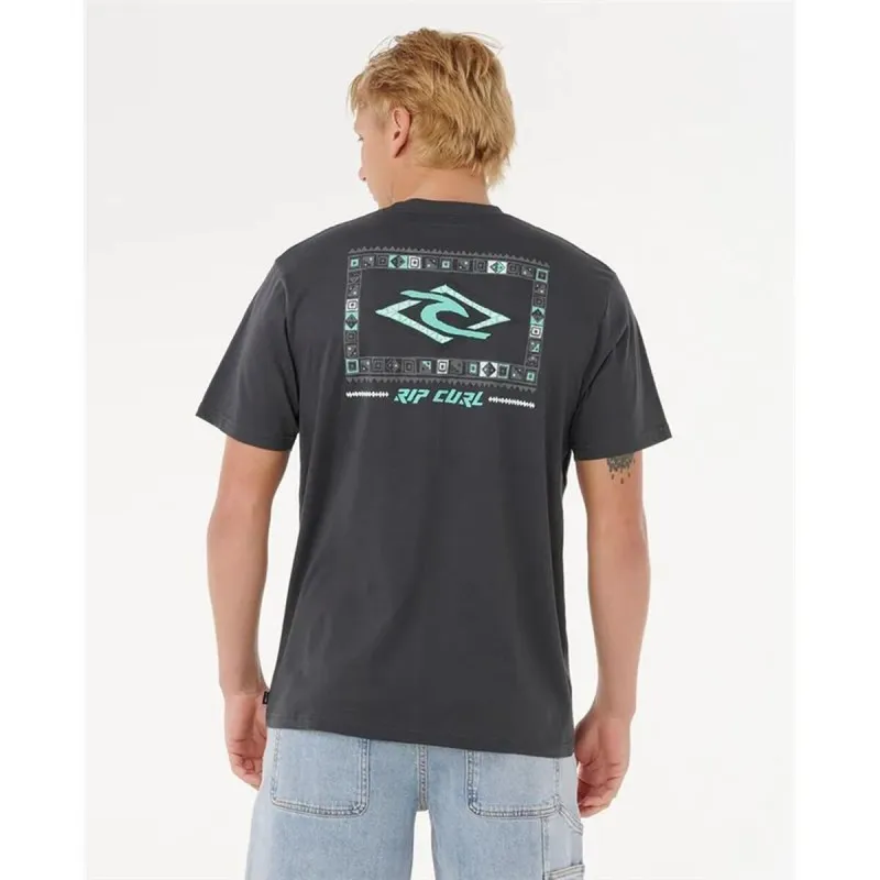 Lühikeste varrukatega T-särk, meeste Rip Curl Legacy Tee Must