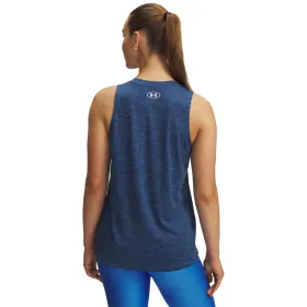 Īsais Sieviešu Tops Under Armour Tech Tank Twist Indigo