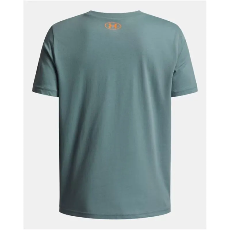 Vaikiška Marškinėliai su trumpomis rankovėmis Under Armour Overlay Wm Ss Žalia