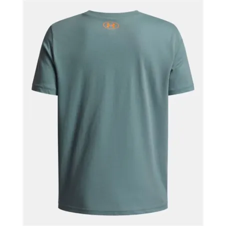 Laste Lühikeste varrukatega T-särk Under Armour Overlay Wm Ss Roheline