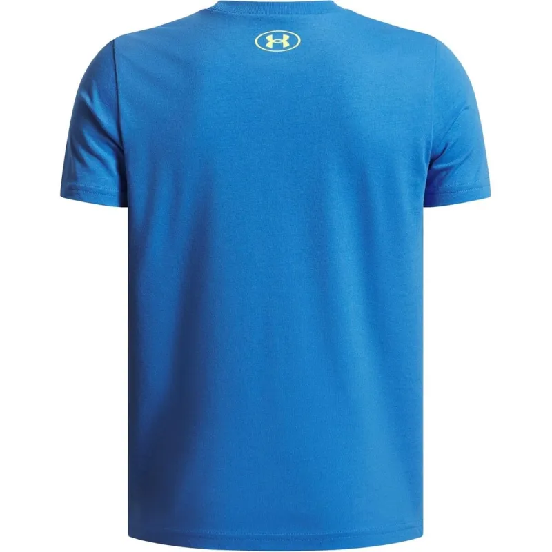 Vaikiška Marškinėliai su trumpomis rankovėmis Under Armour Overlay Wm Ss Mėlyna