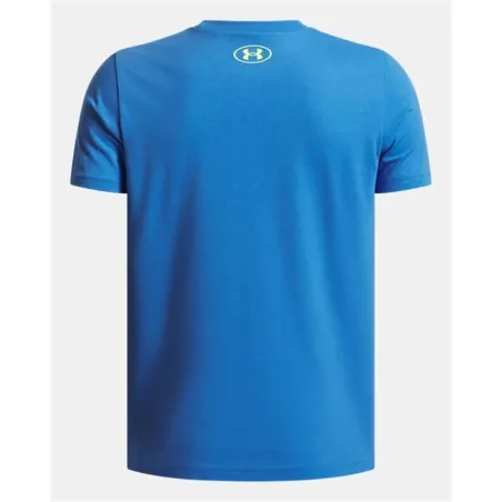 Vaikiška Marškinėliai su trumpomis rankovėmis Under Armour Overlay Wm Ss Mėlyna