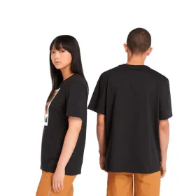 Vyriški marškinėliai su trumpomis rankovėmis Timberland Stack Logo Colored Short Sleeve Juoda