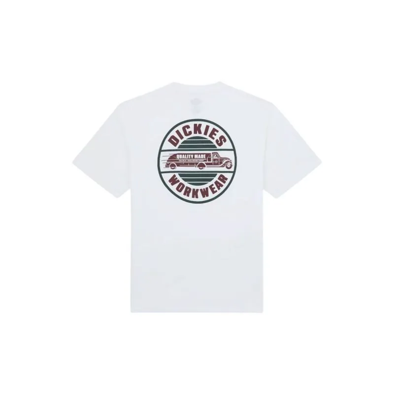 Vyriški marškinėliai su trumpomis rankovėmis Dickies Circle Ss Balta