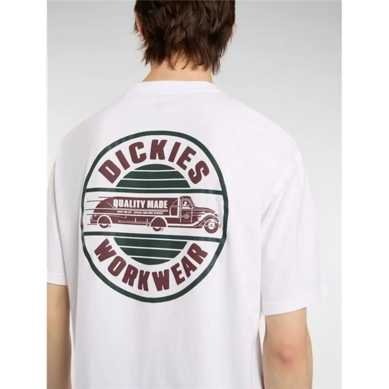 Vyriški marškinėliai su trumpomis rankovėmis Dickies Circle Ss Balta