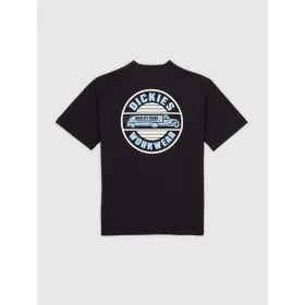Vīriešu Krekls ar Īsām Piedurknēm Dickies Circle Melns