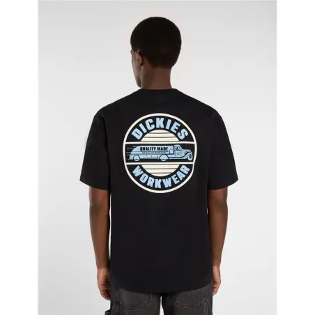 Футболка с коротким рукавом мужская Dickies Circle Чёрный